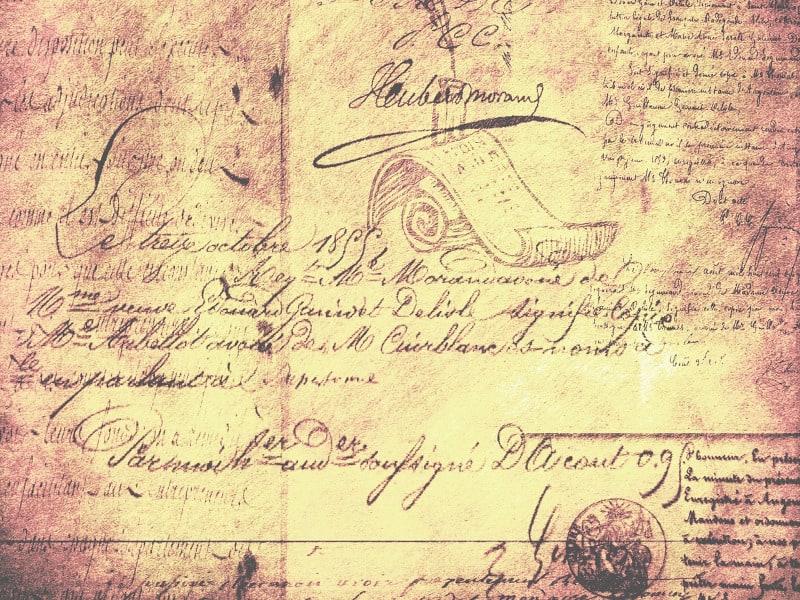 Old handwritten document