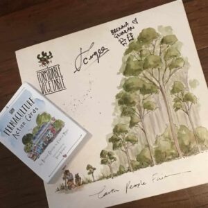 Vinyl album by Formidable Vegetable and permaculture action cards